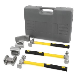 Set Martillos Chapista 7 Piezas Martino Di Forza Con Valija Y Mango Antideslizante