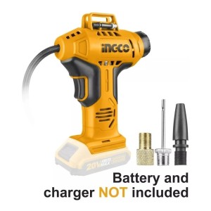 Inflador Pistola A Bateria 20v Ingco Con Bateria Y Cargador