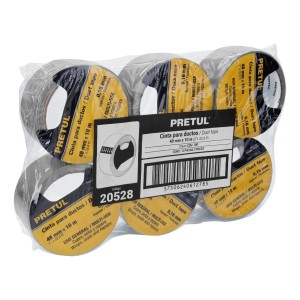 Cinta Gris Pato Duck Tape 48mmx10m 6 Unidades Pretul - Fc