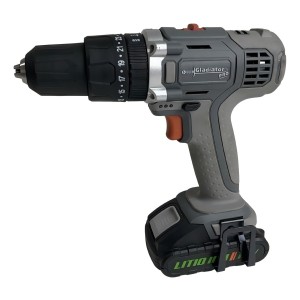 Taladro Percutor Atornillador Inalámbrico De 13mm Gladiator Tp 613/18 C1 + 1 Batería De 1.5ah + Accesorio Con Caja De Cartón 50hz/60hz