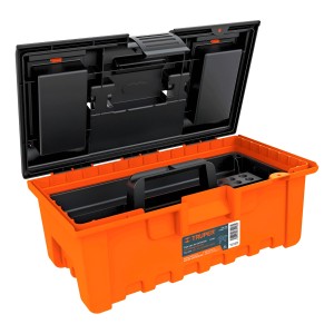 Caja Herramientas Plastica Truper 22 Pulgadas Compartimiento Naranja
