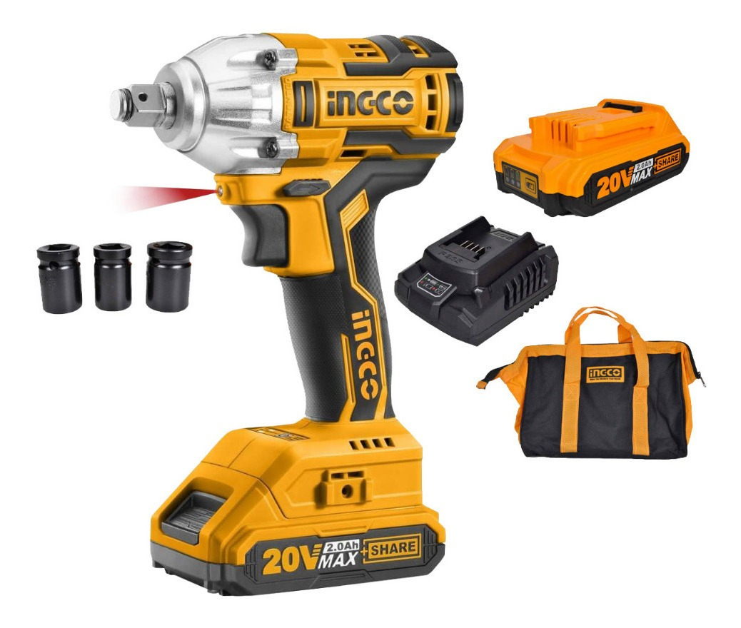 Llave De Impacto 1/2 Brushless Ingco Cirli2001-4 3 Tubos - Imagen 3