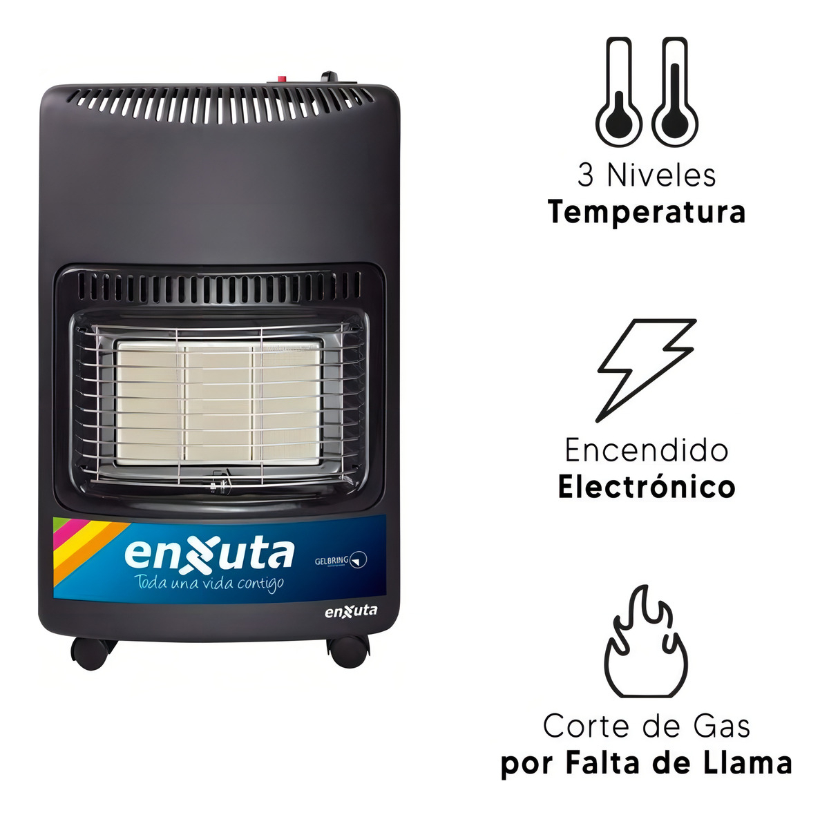 Estufa Enxuta Eenxgv2 Supergas Con Válvula - Imagen 5