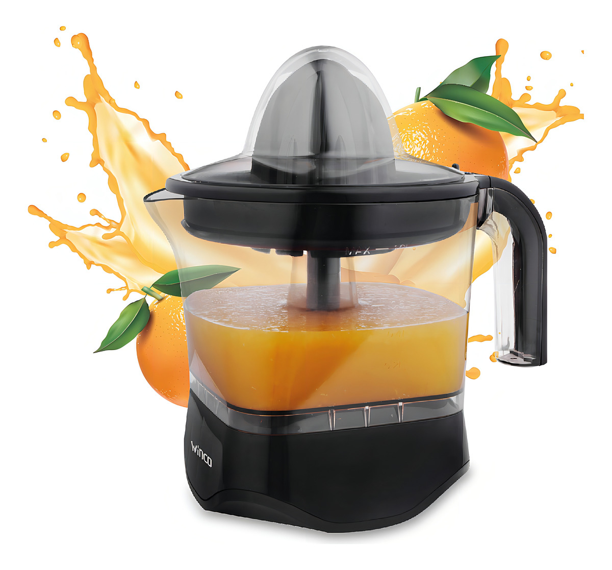 Exprimidor Juguera Winco-silenciosa-2 Medidas De Cono-1 Lt - Imagen 3