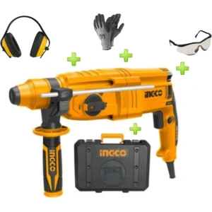 Rotomartillo 800w Ingco Rgh9028 Color Naranja 50 Hz