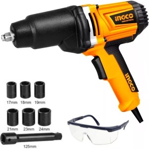 Llave De Impacto 1/2 Ingco Iw10508 Eléctrica 1050w + 6 Dados