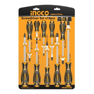Juego Destornilladores 10 Pzas Ingco Hksd1028 - Tyt