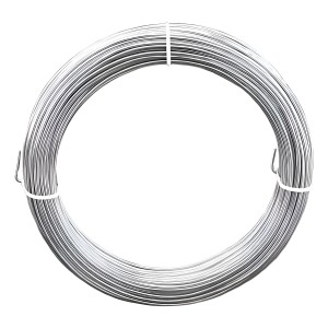 Alambre Galvanizado Calibre 12 Marca Alambre 23m Para Manualidades Plateado