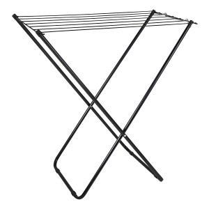 Tendedero Slim Mor De Pie Piso Plegable En Acero 5.2mt Ropa Color Negro