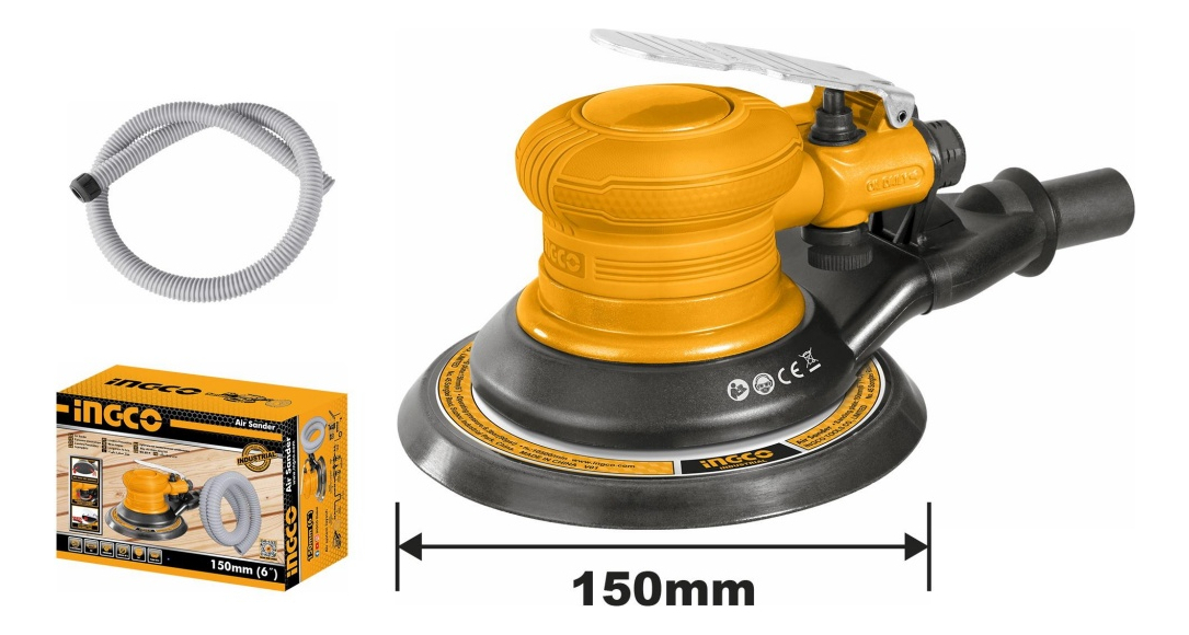 Lijadora Neumatica 6 Roto Orbital Ingco Aps1512 - Imagen 2