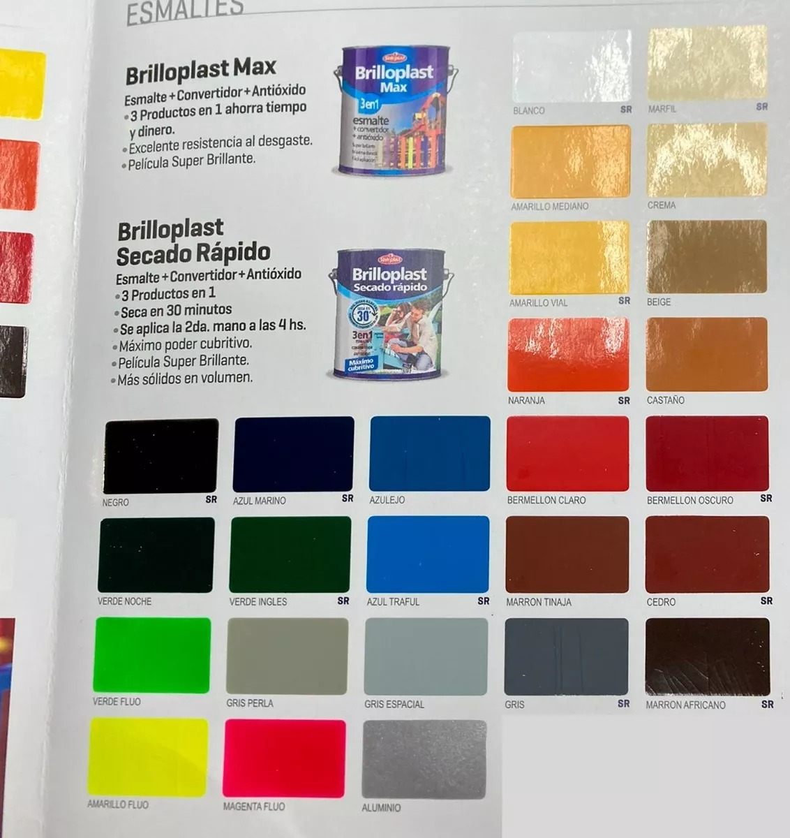 Esmalte Convertidor Óxido Brilloplast Max 1 L + Aguarrás 1 L - Imagen 2