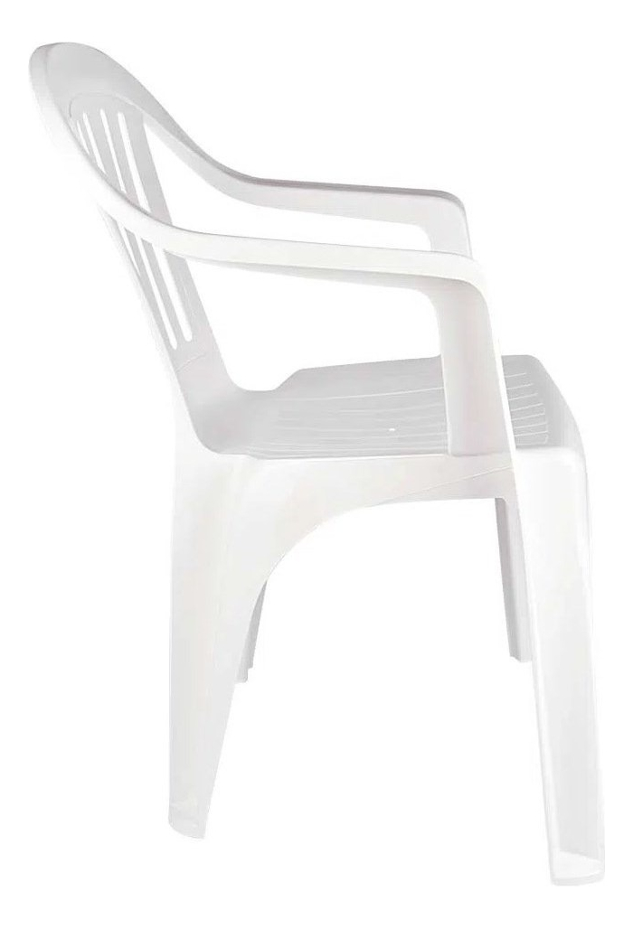 Set De 6 Sillones De Plástico Bela Vista Mor Color White Blanco - Imagen 3