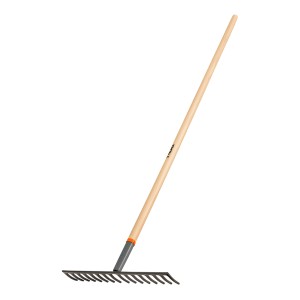 Rastrillo Recto De Jardinería 16 Dientes Mango 60'' Truper