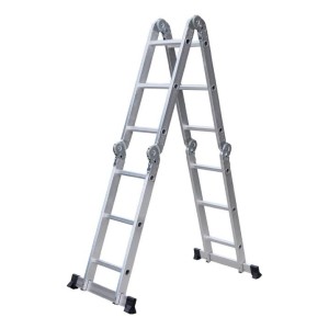 Escalera Andamio Aluminio 3.4 Mts 12 Escalones Premium