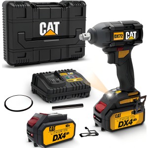 Llave De Impacto Cat Dx72 Caterpillar 1/2 350nm Color Negro