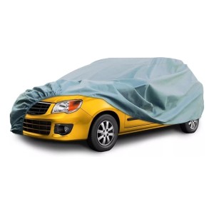 Funda Cubre Auto Plateado Polyester Talle L - Tyt