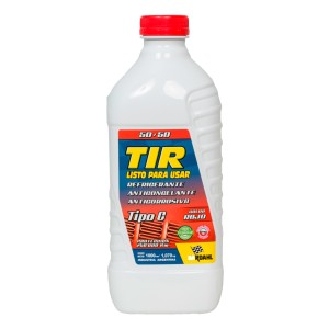 Tir Liquido Refrigerante Listo Para Usar Bardahl Al 50% 1l Color Rojo