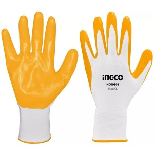 Guantes Palma Nitrilo De Trabajo Aceite Ingco X15 Pares