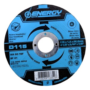 Discos De Corte 4  1/2 '' Acero Energy 1.2mm Caja X 10 Uni - Tyt