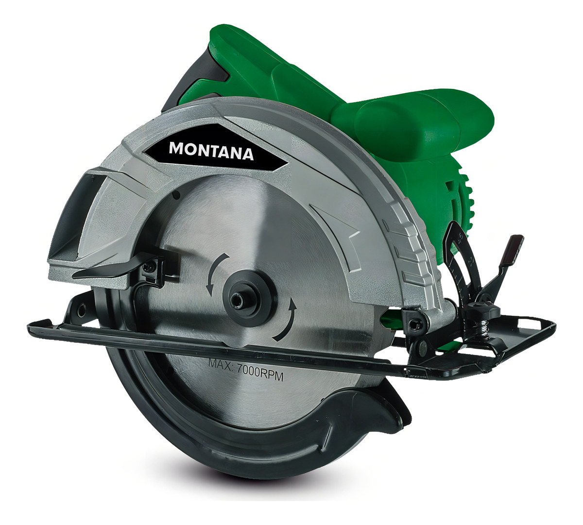 Sierra Circular Montana 1250w 185mm Color Verde Oscuro Frecuencia 50hz