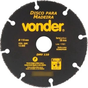 Disco De Corte Para Madera 110mm Vonder Fc -