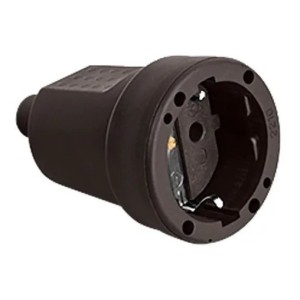 Ficha Schuko Hembra Goma 16 Amp