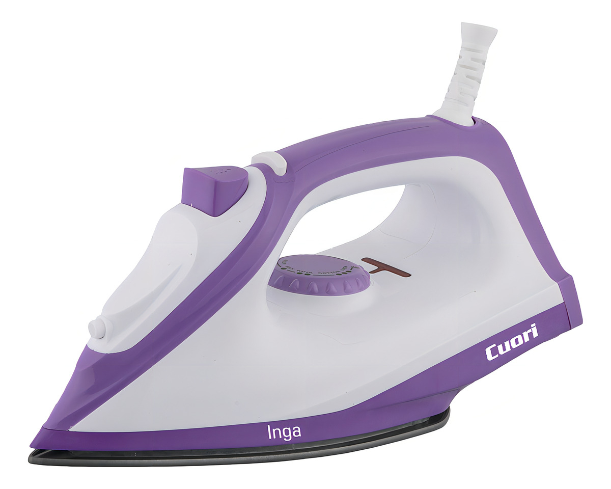 Plancha Cuori Cuo4120 Seca Con Spray Rociador Color Blanco