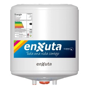 Termotanque Calefon Enxuta 15 Litros Tanque De Acero Clase C Blanco