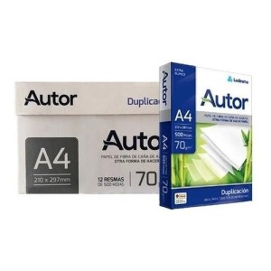 Resma A4 Ledesma Autor Blanco Mate 70g Pack X10 Multifunción 500 Hojas