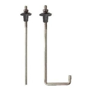 Gancho Para Chapa, Varilla Recta 1/4 X 250 Completa - Tyt