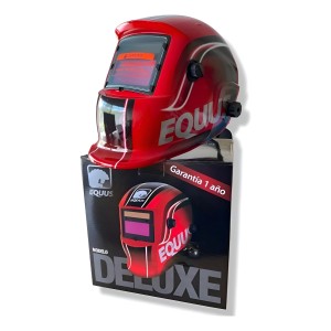 Mascara Careta De Soldar Equus Fotocromática Equus Color Rojo Deluxe