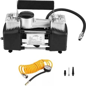 Compresor Inflador De Aire 12v 150psi Doble Piston C/reloj