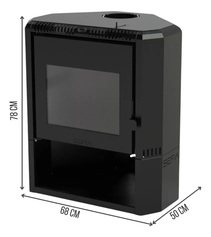 Calefactor Premium A Leña Esquinero 150m2 - Imagen 7