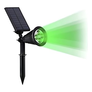 Foco Solar Jardin Exterior Luz Led Verde 2w Tyt