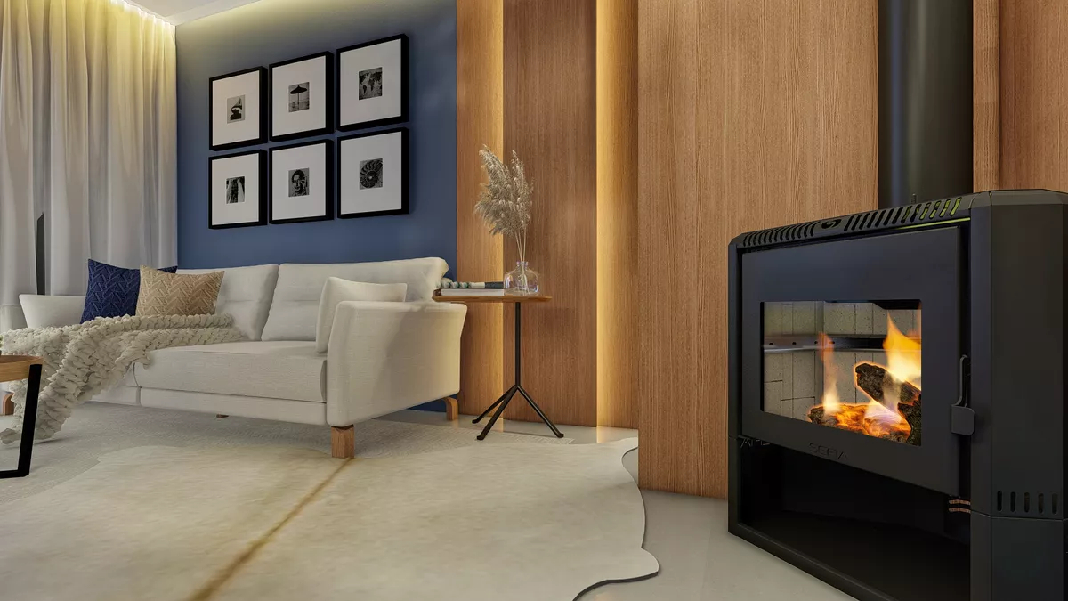 Calefactor Premium A Leña Esquinero 150m2 - Imagen 4