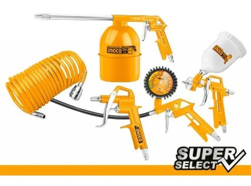 Kit Compresor Plastico Akt0053-1 5 Piezas Ingco