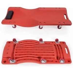 Camilla Plástica Para Mecánico Big Red Luz Led Incluida