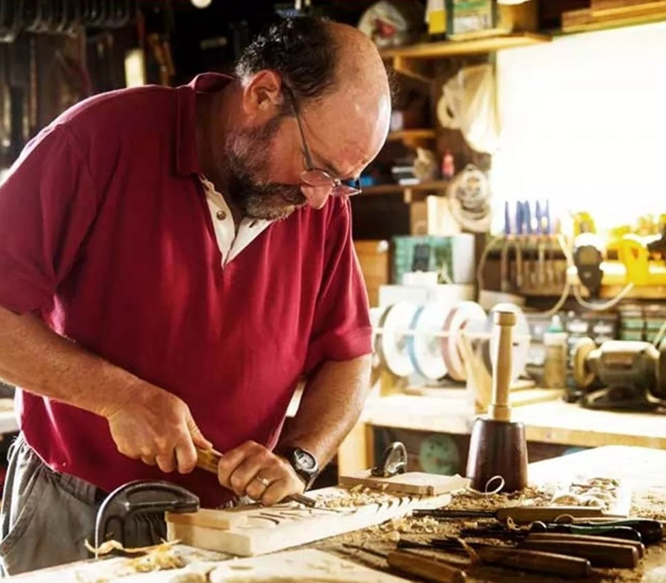 Kit Gubias Cinceles Talla Madera Acero Profesional + Piedra - Imagen 5