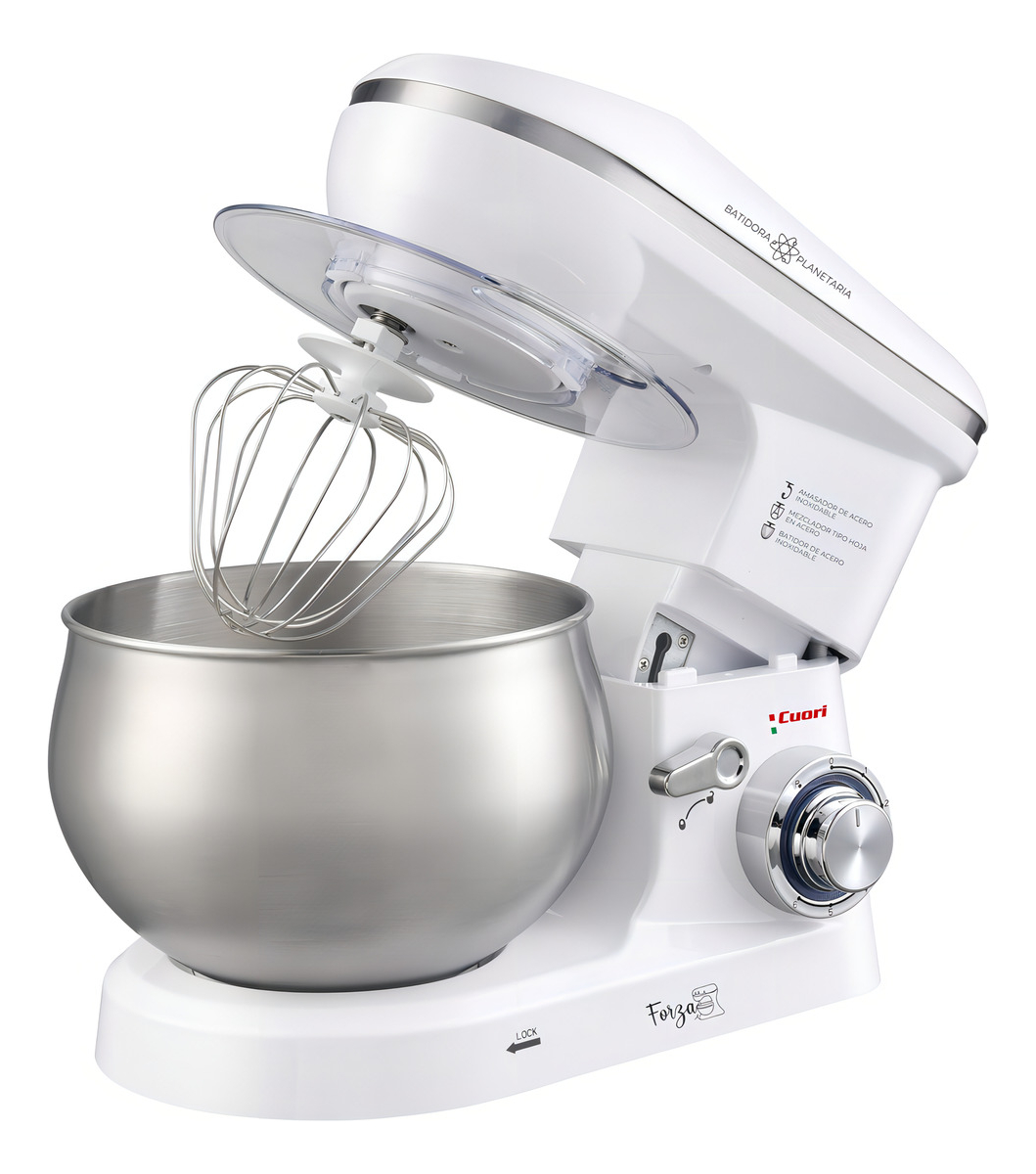 Batidora Planetaria Cuori 1400w 6 Velocidades Bowl 5l Blanca Blanco 50 60hz - Imagen 3