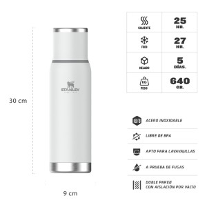 Termo Stanley Adventure To-go Blanco | 1 Lt