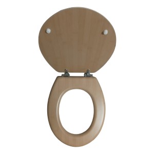 Tapa Inodoro Water Baño Madera Natural Roble