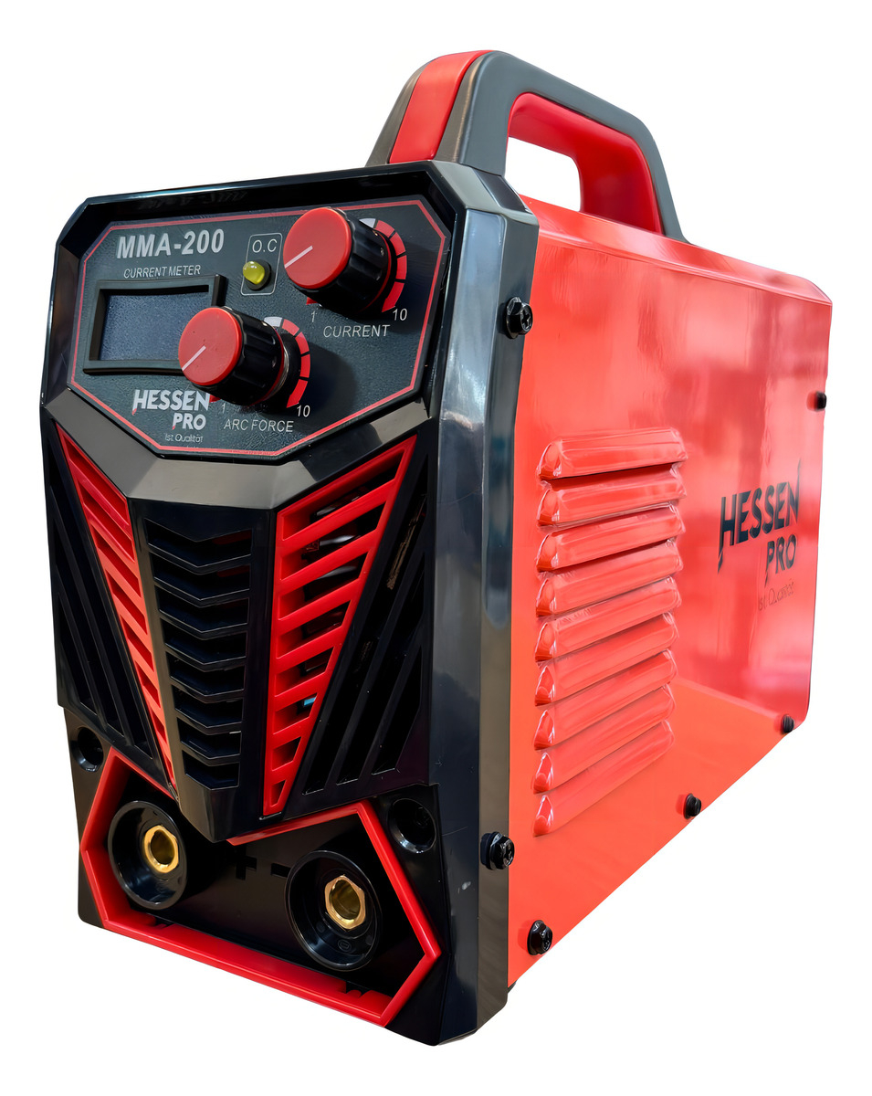 Soldadora Inverter Hessen Pro Mma200a 200a Monofásica Portable Rojo/negro - Imagen 3