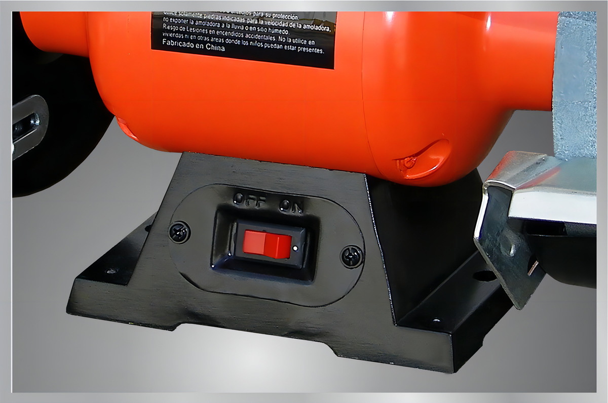 Amoladora De Banco 350 W Dowen Pagio 2 Piedras 200mm - Fc Color Naranja Frecuencia 50 - Imagen 3
