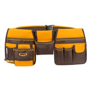 Canana Cinturon Porta Herramientas 10 Bolsillos Ingco Amarillo