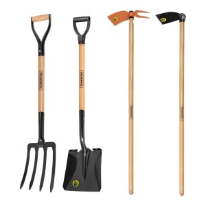 Kit Huerta Pala+ Escardillo+ Azada + Horquilla Tramontina Ty