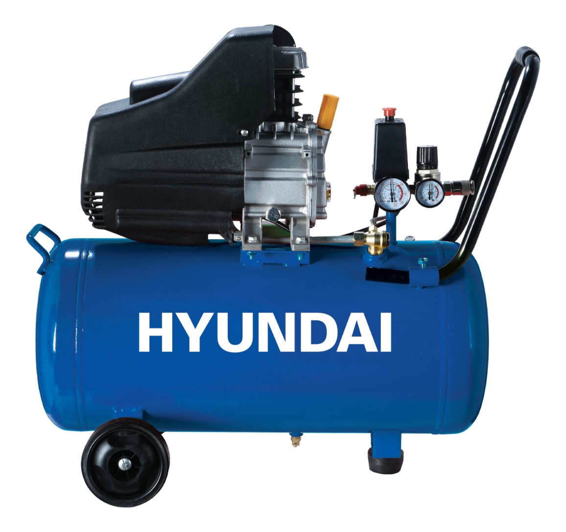 Compresor Hyundai Roraima 50l 2hp 116psi Portátil + Kit Color Azul Fase Eléctrica Monofásica Frecuencia 60 - Imagen 2