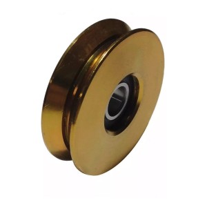 Rueda De Hierro 100 En V Para Portones Corredizos - Tyt