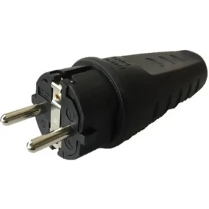 Ficha Macho Schuko Goma 16 Amp