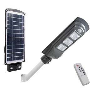 Foco Solar Led 30w Exterior C/ Sensor Y Control+ Brazo Metal