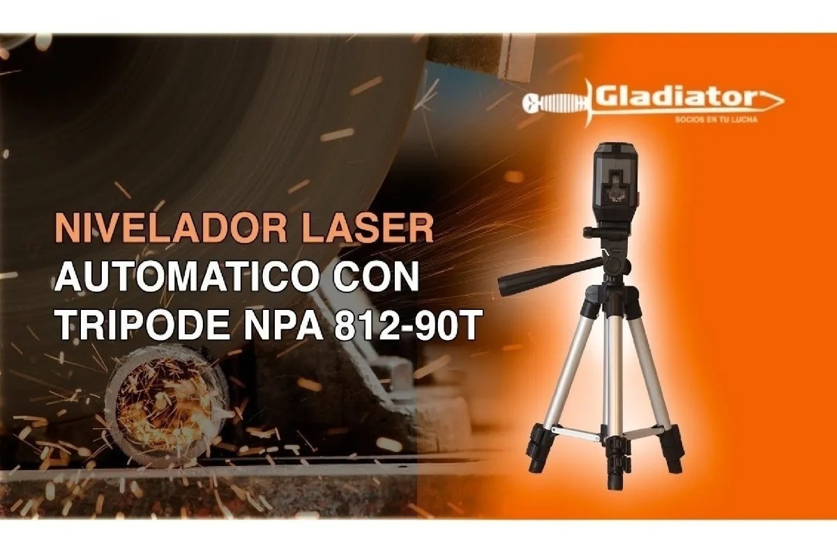 Nivel Láser Automático En Cruz Con Trípode Gladiator Tyt - Imagen 2